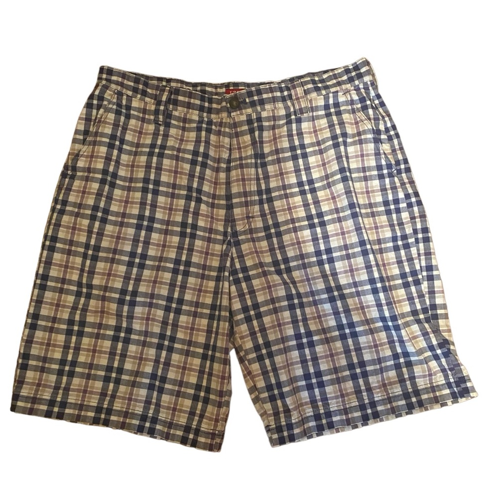 Men’s IZOD Blue Plaid Shorts‎ 
Size 38W